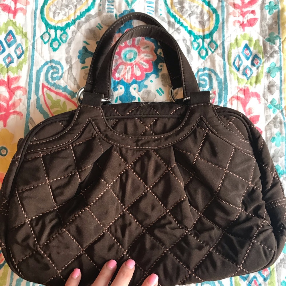 Vera Bradley Espresso Brown Microfiber Purse